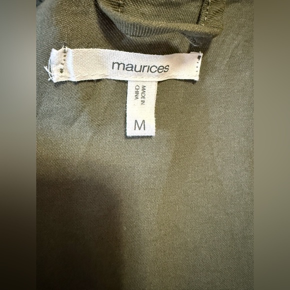 Maurices Olive Green Sleeveless Vest - Picture 8 of 10